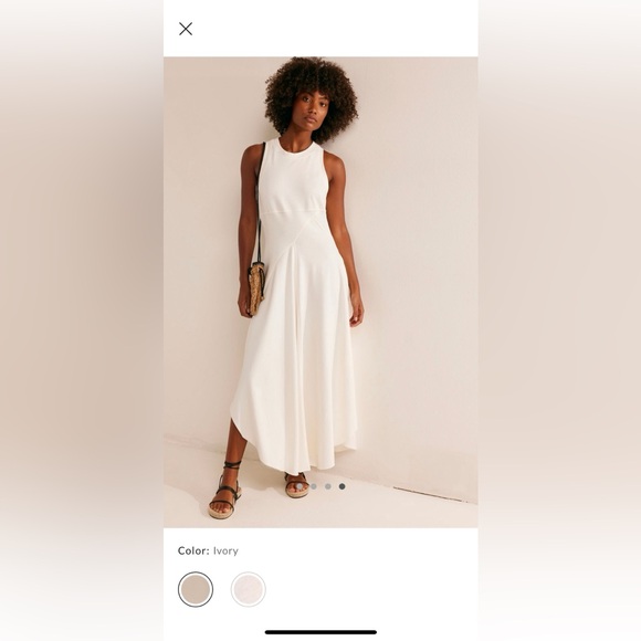 Free People “Main Street MIDI” dress in black, size medium, NWT - Picture 5 of 6